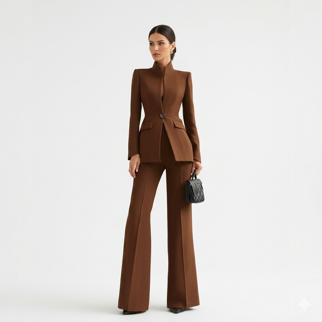 Georgina | Conjunto de blazer y pantalón de campana