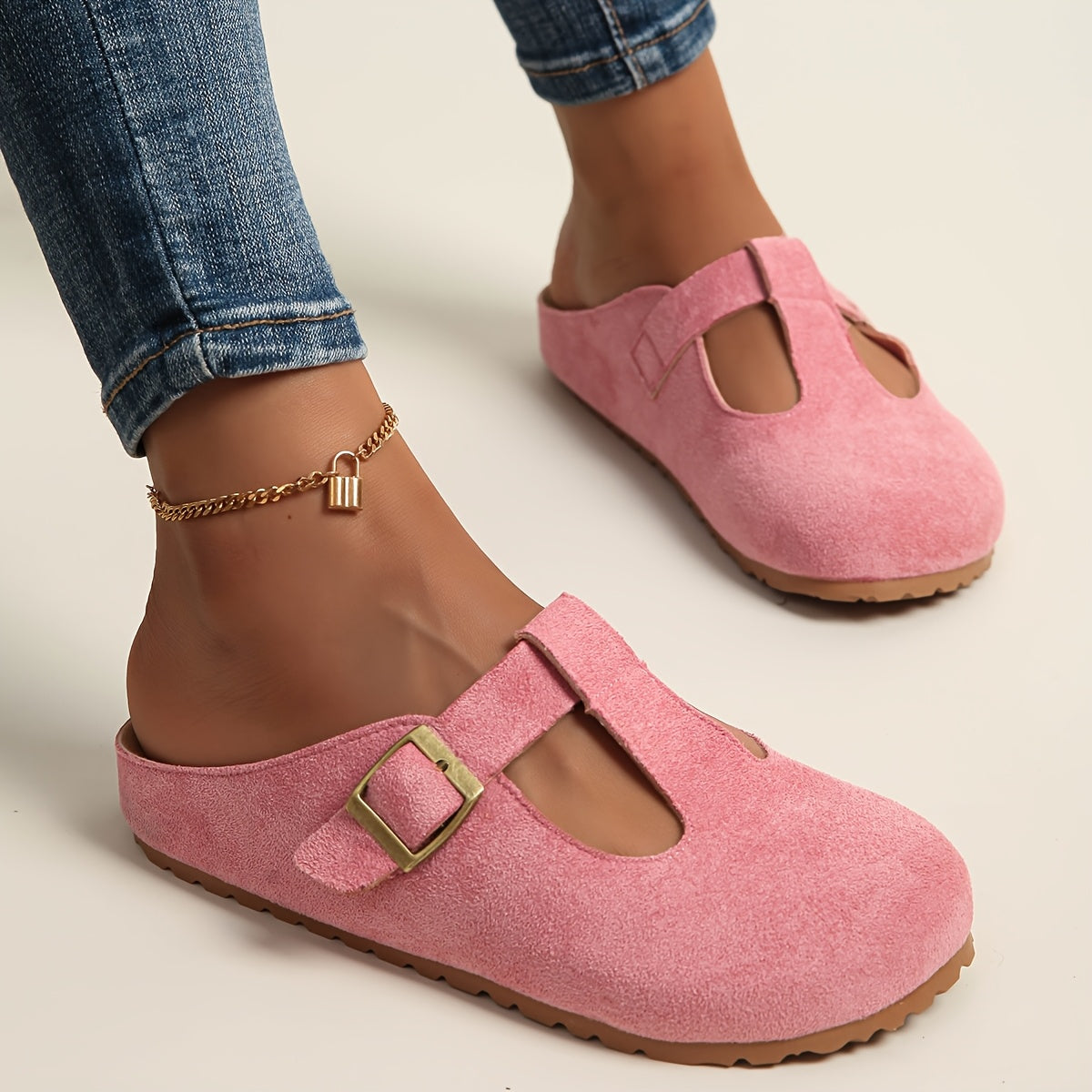 Soléa | Zuecos Cómodos con Hebilla Minimalista