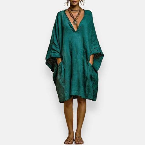 Adara | Vestido Holgado con Escote
