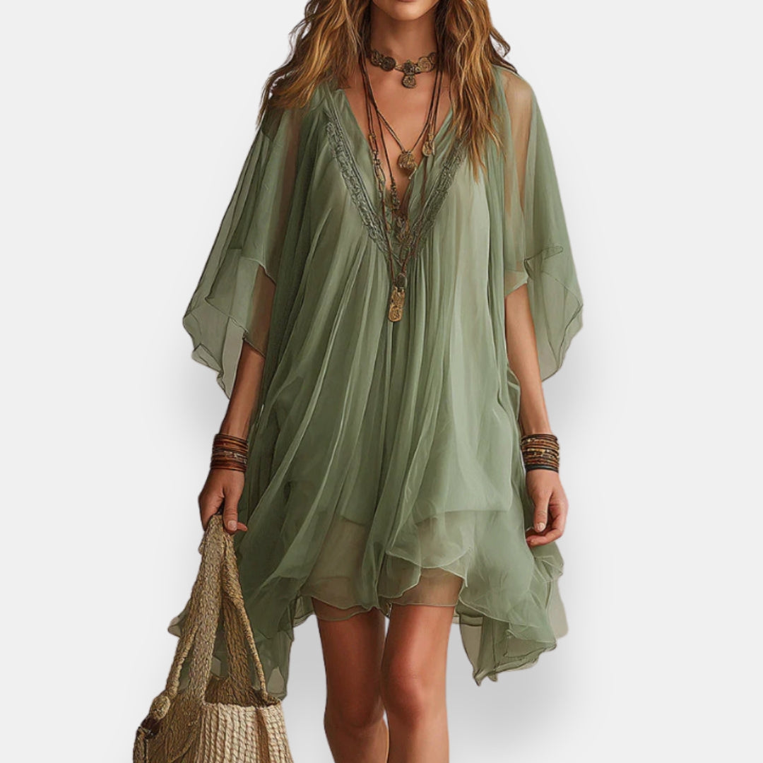 Verlaine  |  Vestido vaporoso boho de mangas anchas