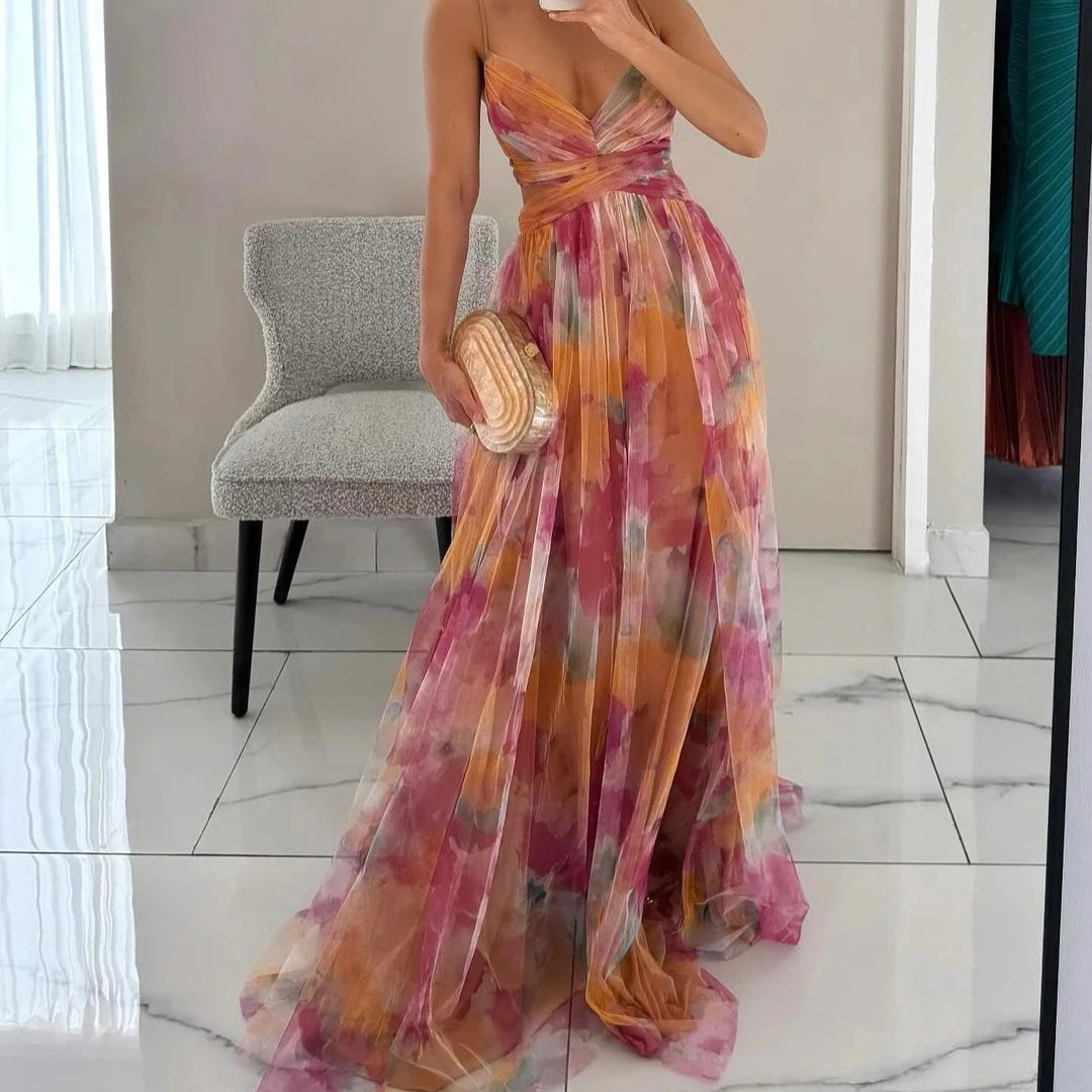 Vestido Giselle - Vestido largo con estampado floral