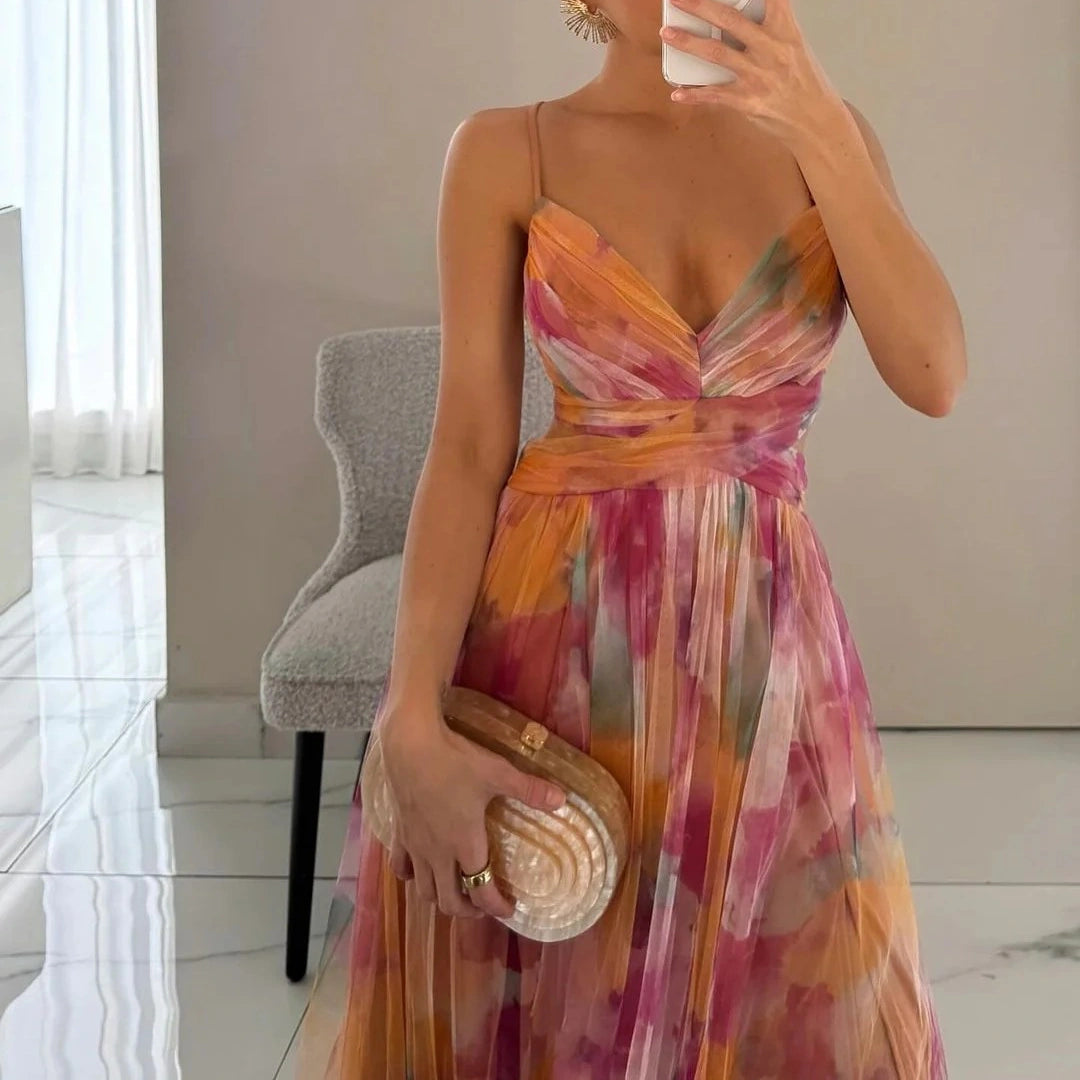 Vestido Giselle - Vestido largo con estampado floral