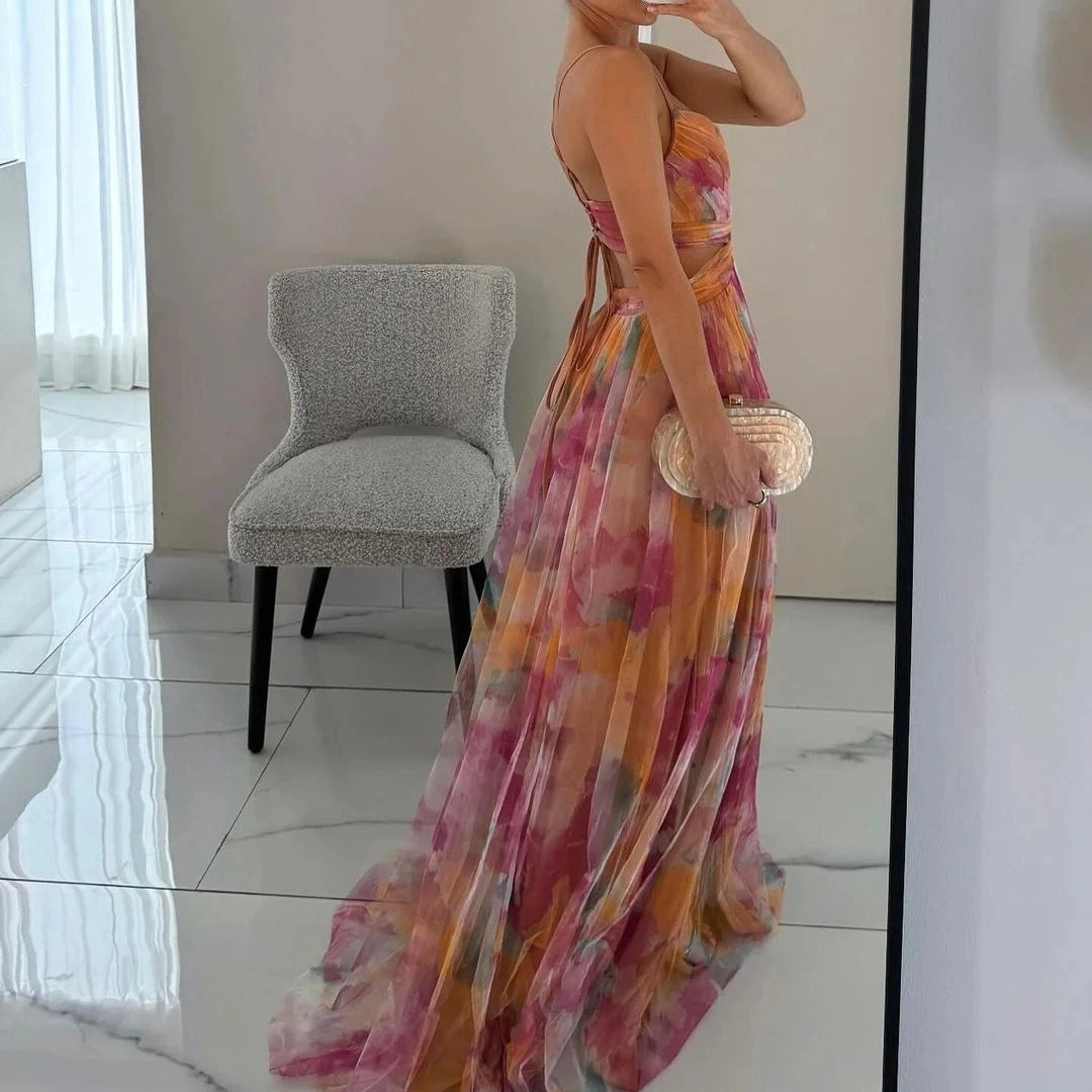 Vestido Giselle - Vestido largo con estampado floral