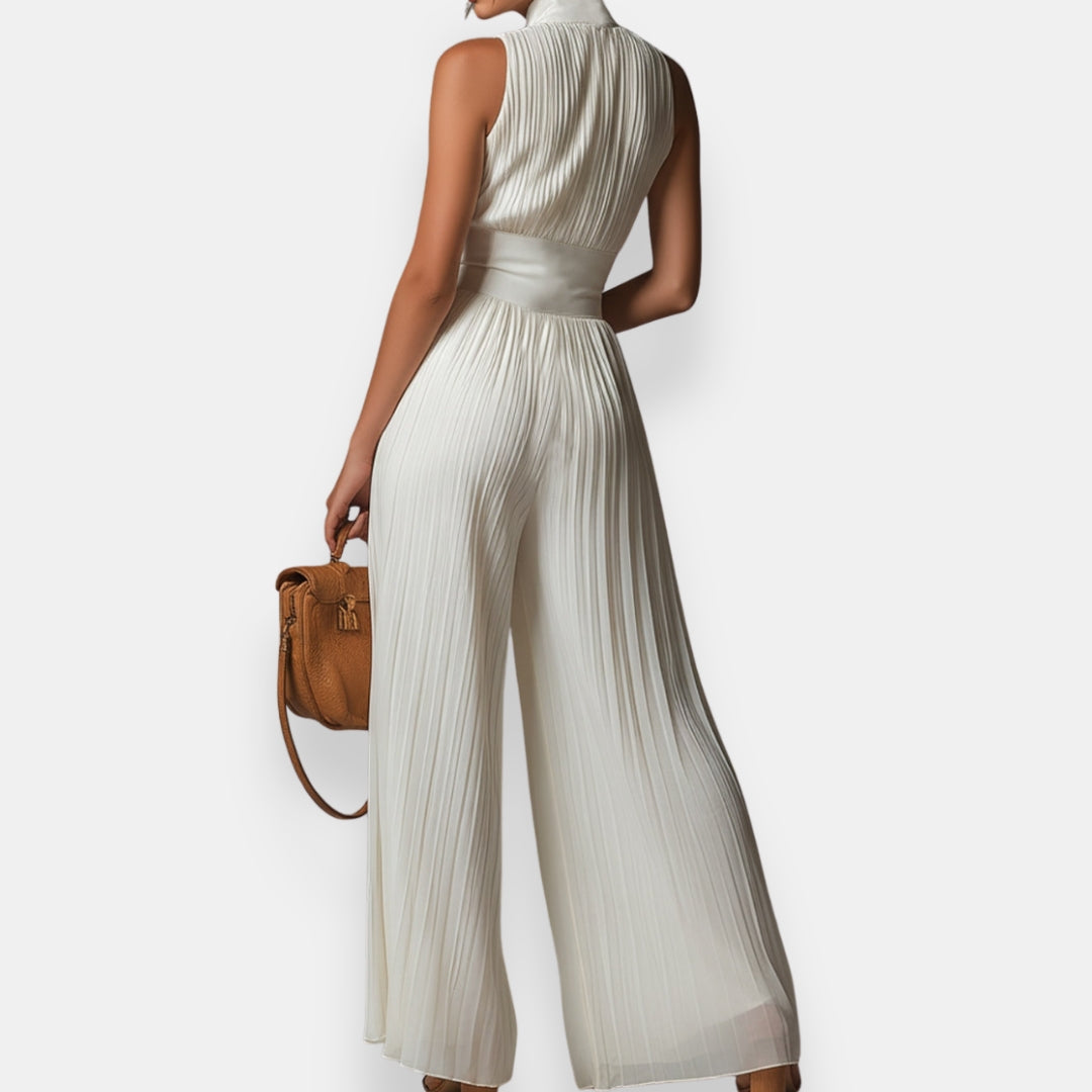 Ginevra  | Mono plisado elegante sin mangas