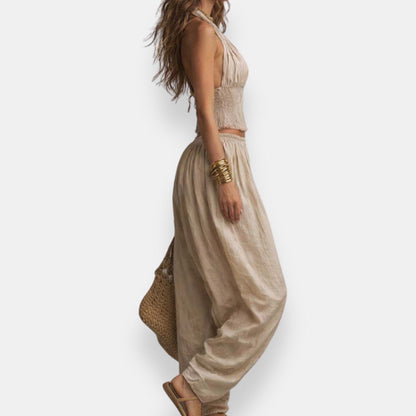 Inaya | Conjunto bohemio de espalda descubierta