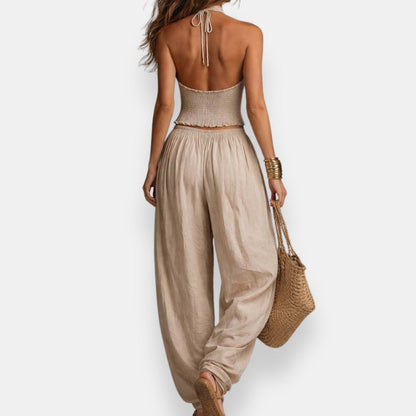 Inaya | Conjunto bohemio de espalda descubierta