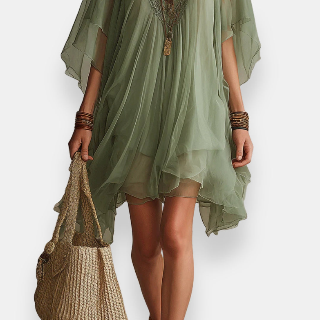 Verlaine  |  Vestido vaporoso boho de mangas anchas
