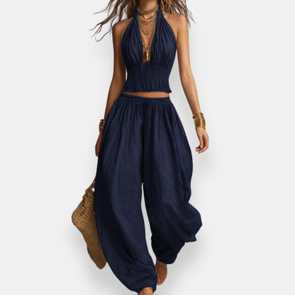 Inaya | Conjunto bohemio de espalda descubierta