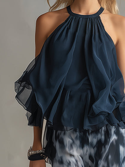 Élise | Conjunto elegante y ligero con top fluido y pantalón ancho