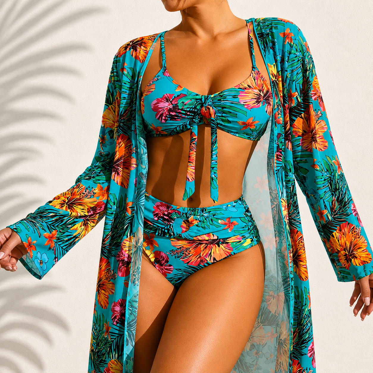 Mari | Bikini tropical elegante de 3 piezas
