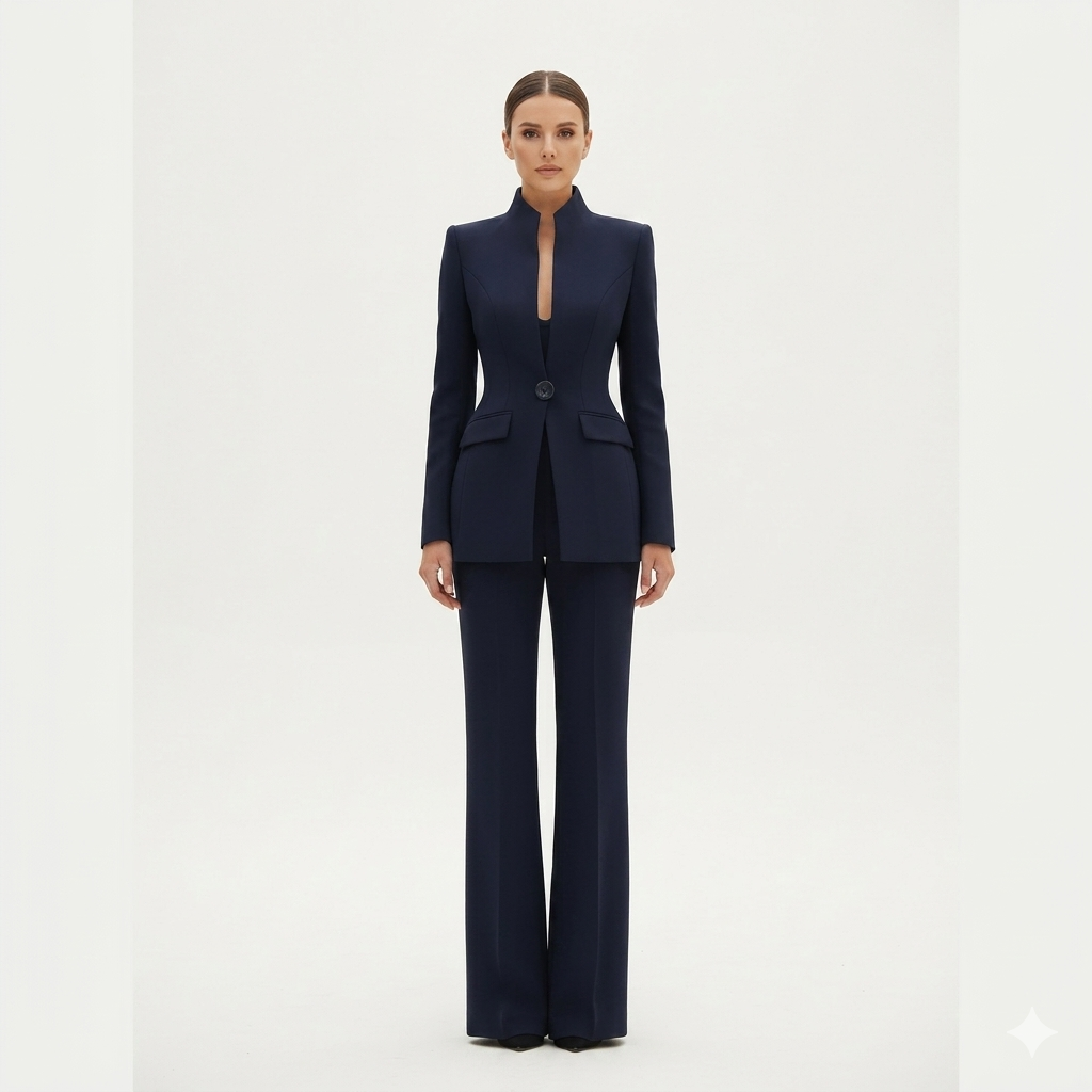 Georgina | Conjunto de blazer y pantalón de campana