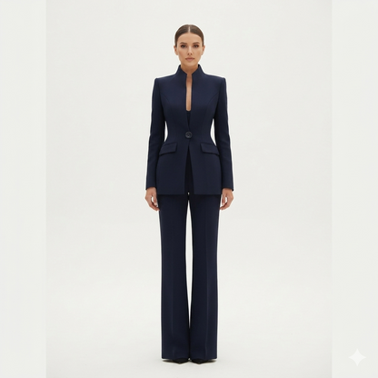 Georgina | Conjunto de blazer y pantalón de campana