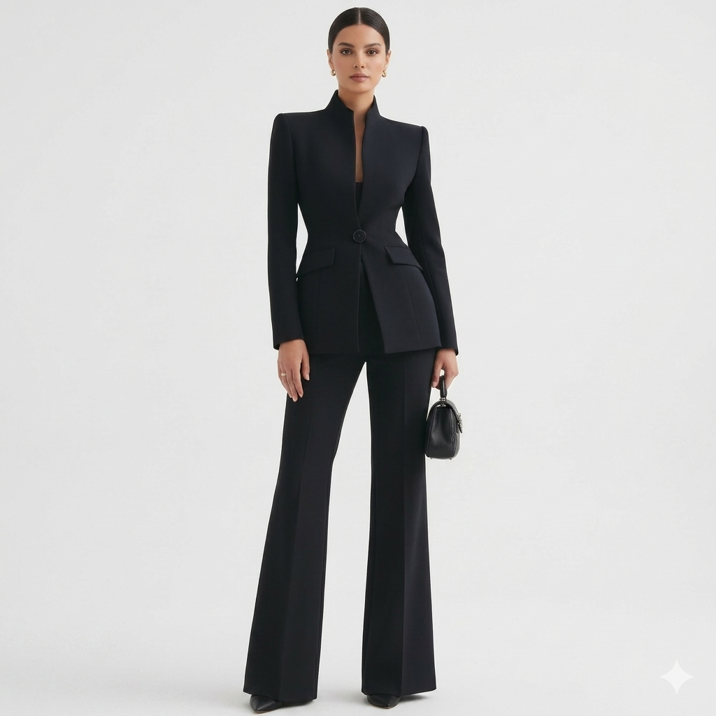 Georgina | Conjunto de blazer y pantalón de campana