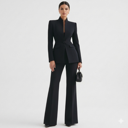 Georgina | Conjunto de blazer y pantalón de campana