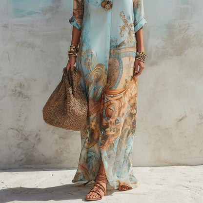 Amalfi | Vestido tipo camisero estilo mediterráneo