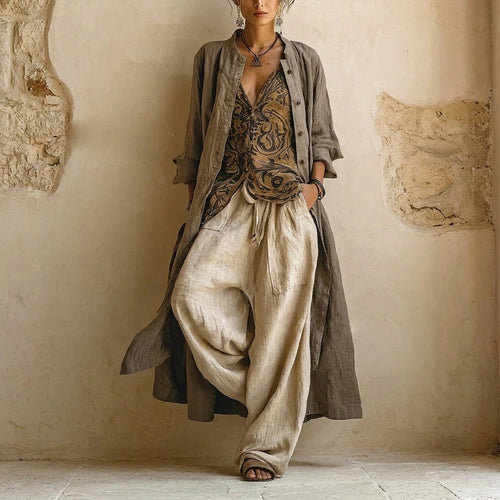 MALIKA - Conjunto boho elegante