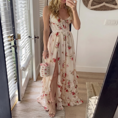 Scarlet | Vestido Largo Floral