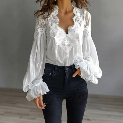 Arabella | Camisa Elegante en algodón y viscosa