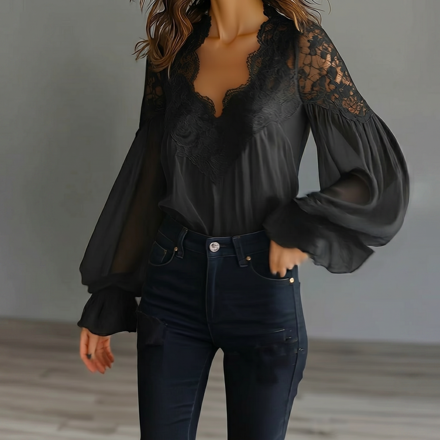 Arabella | Camisa Elegante en algodón y viscosa