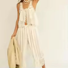 Leandra | Conjunto boho con detalles de crochet