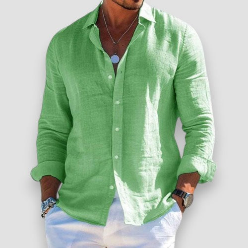 Luca | Camisa de lino elegante y ligera