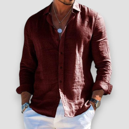 Luca | Camisa de lino elegante y ligera