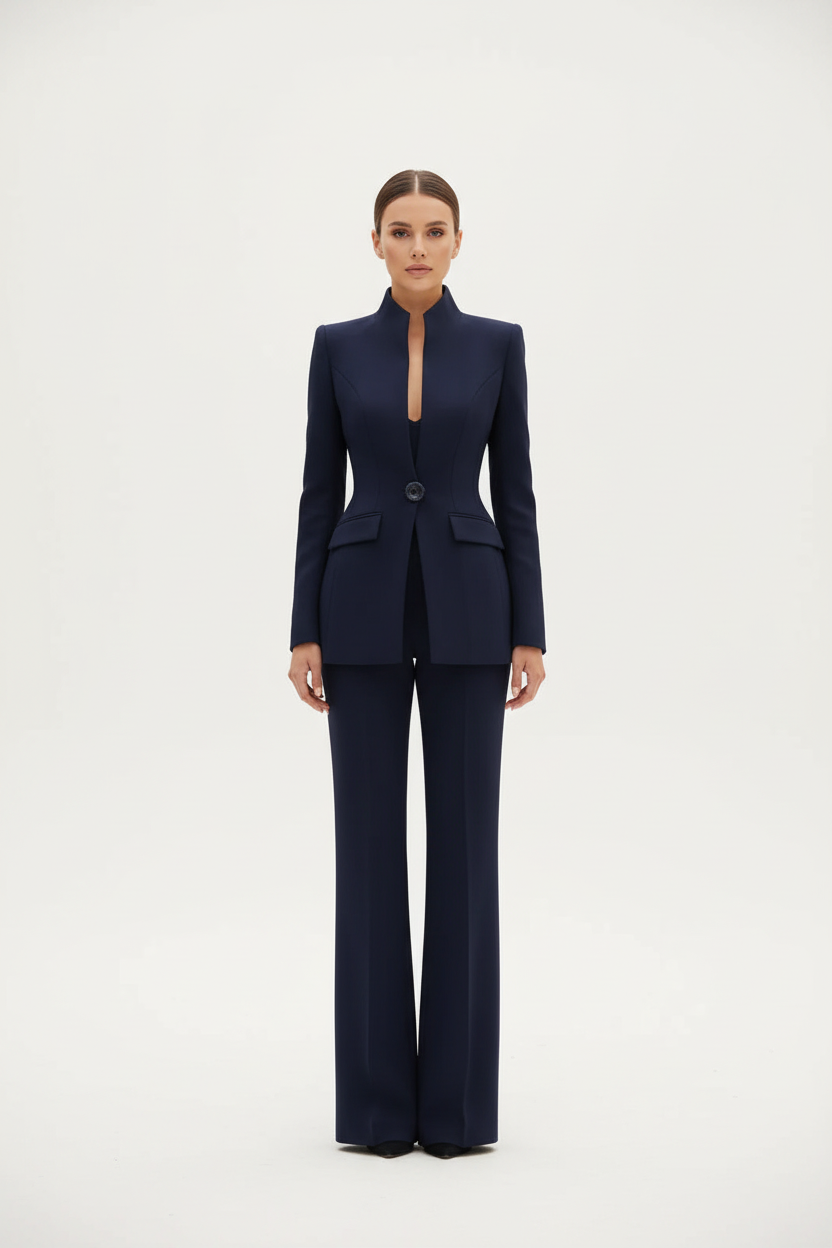 Georgina | Conjunto de blazer y pantalón de campana