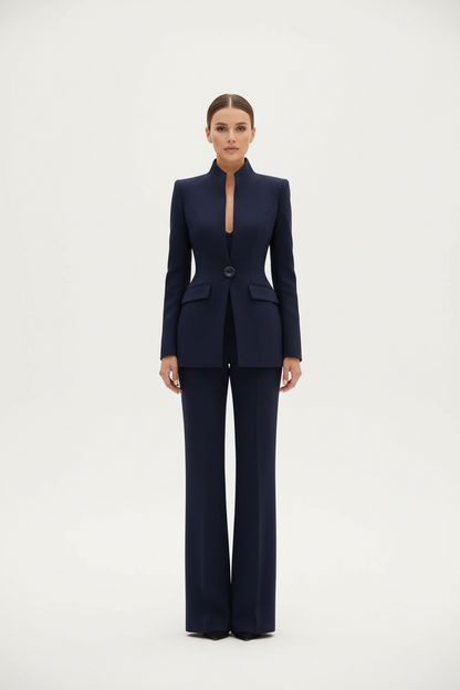 Georgina | Conjunto de blazer y pantalón de campana
