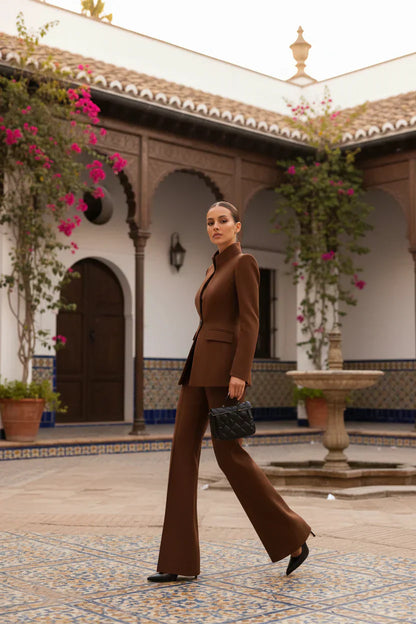 Georgina | Conjunto de blazer y pantalón de campana
