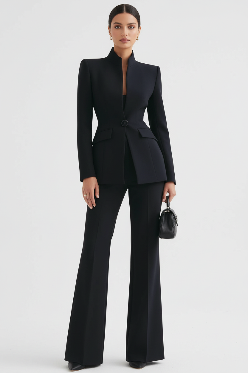 Georgina | Conjunto de blazer y pantalón de campana